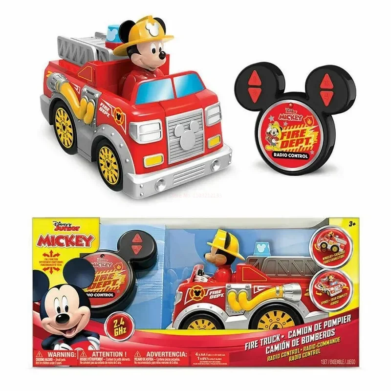 

Disney Mickey 2.4g Remote Control Fire Truck 360 Degrees Rc Electric Remote Control Car Boy Puzzle Toy Festival Gifts