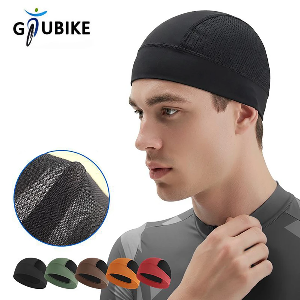 

GTUBIKE Motorcycle Cycling Helmet Inner Cap Quick Dry Breathable Hat Racing Cap Under Helmet Sweat Beanie Cap Runing Sports Hat