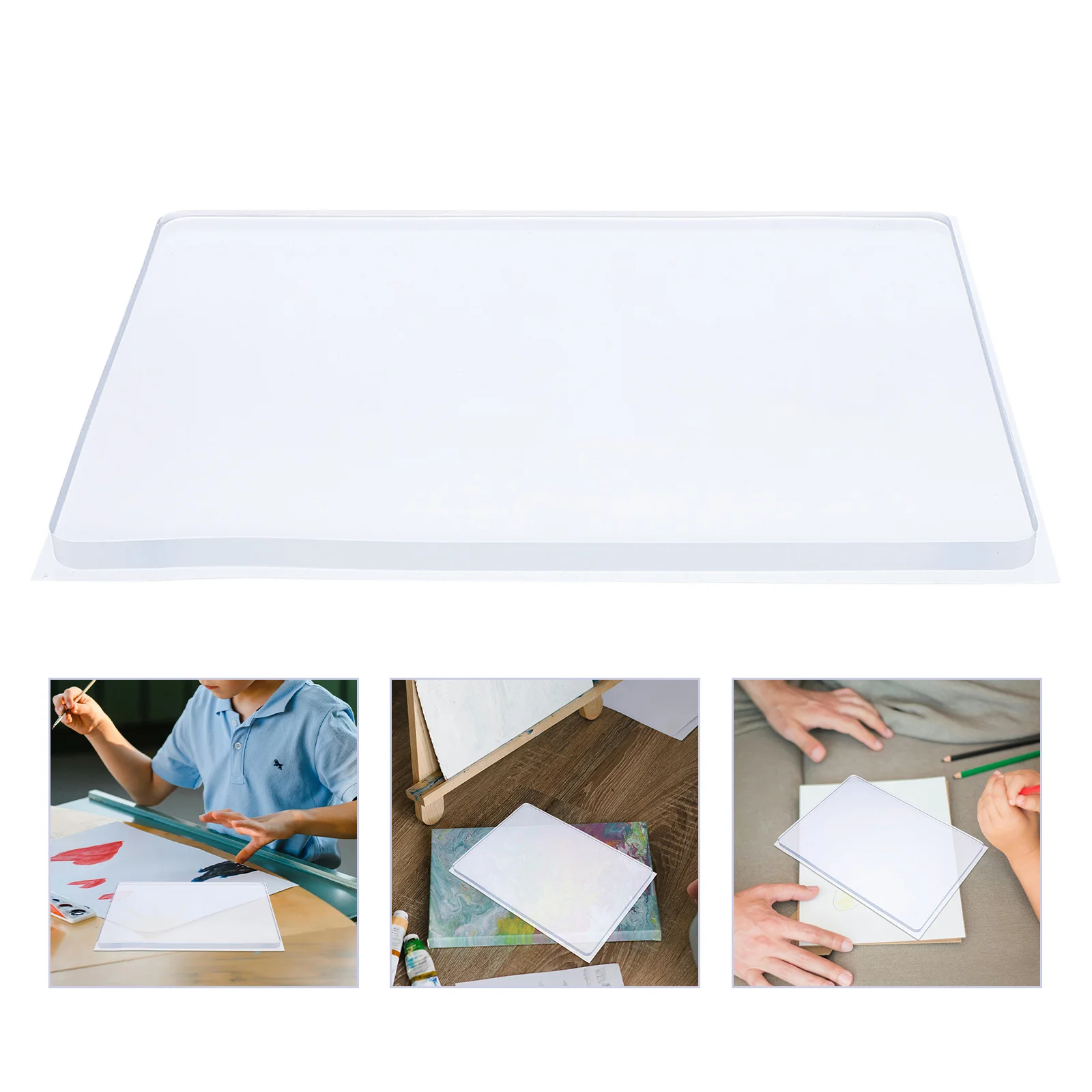

Kids Printing Plate 18X13Cm Soft Flexible Art Board For Printmaking Reusable Diy Craft Monoprinting Supplies Easy Clean