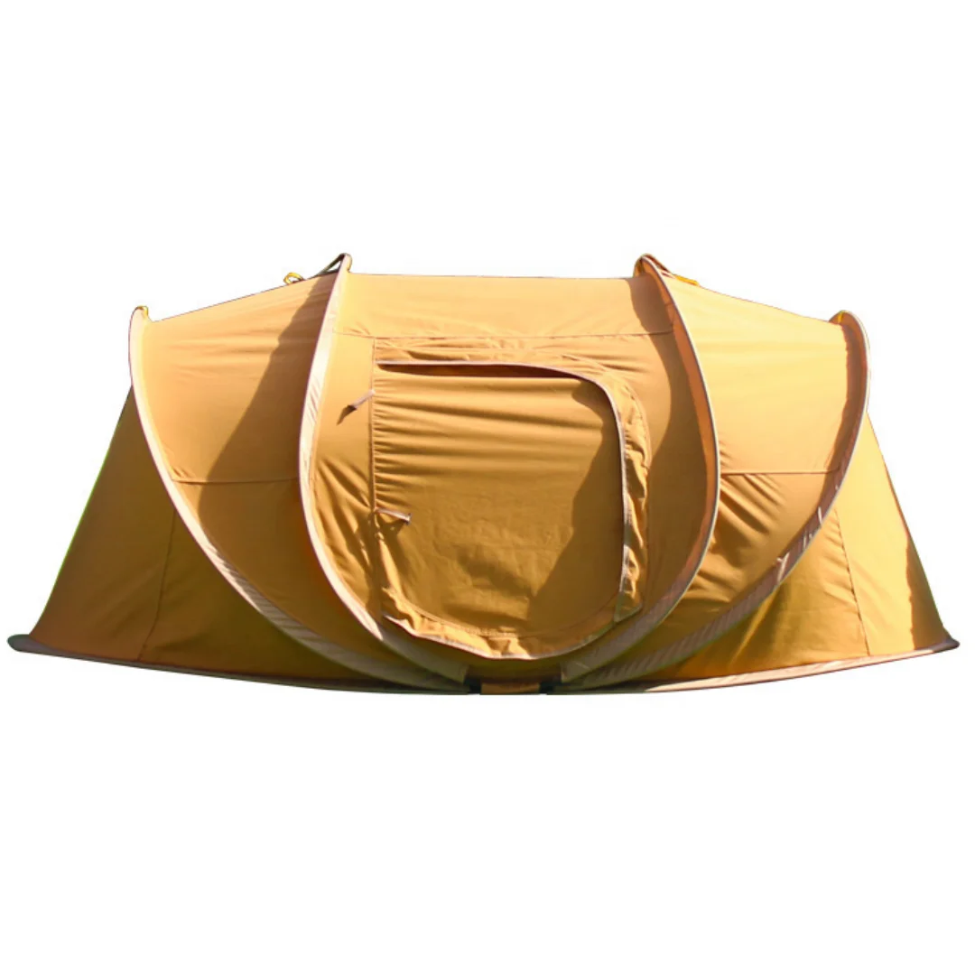Outdoor automatic beach tent picnic TC waterproof family pop-up 3-5 people wind-proof large folding hiking tent portable