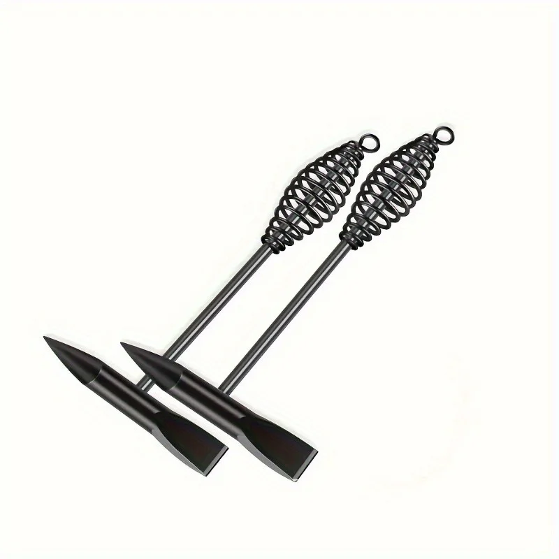 1/2Pcs High Carbon Steel Welding Chipping Hammer Scratch Wire Brush Spring Handle Rust Remover Welder Safety Hand Tool
