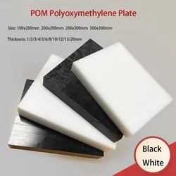 Schwarz weiß Pom Sheet Board Dicke 1/2/3/4/5 - 20mm Hartplastik Polyoxy methylen Platte für CNC Modell Board DIY Rohmaterial