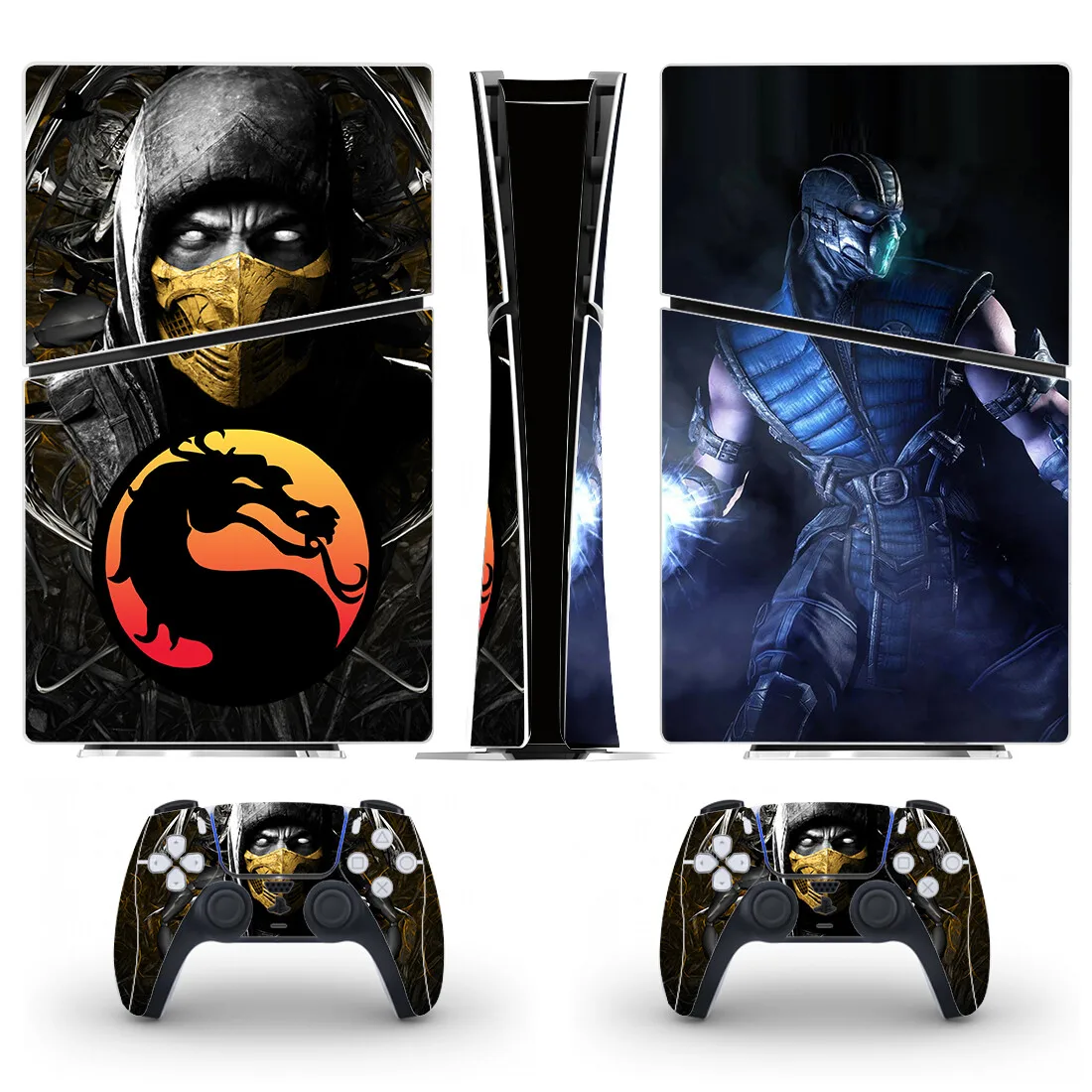 Game Mortal Kombat PS5 Slim Digital Skin Sticker decalcomania Cover per Console e 2 controller nuovo vinile PS5 Slim Skin