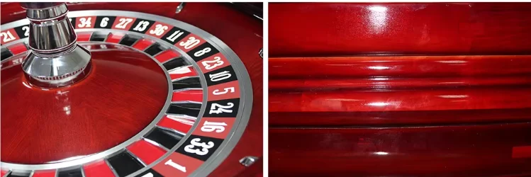Luxury Casino Red Color 32 Inch Roulette Wheels with High Quality Solid Wood for Professional Casino With Roulette Ball for Free