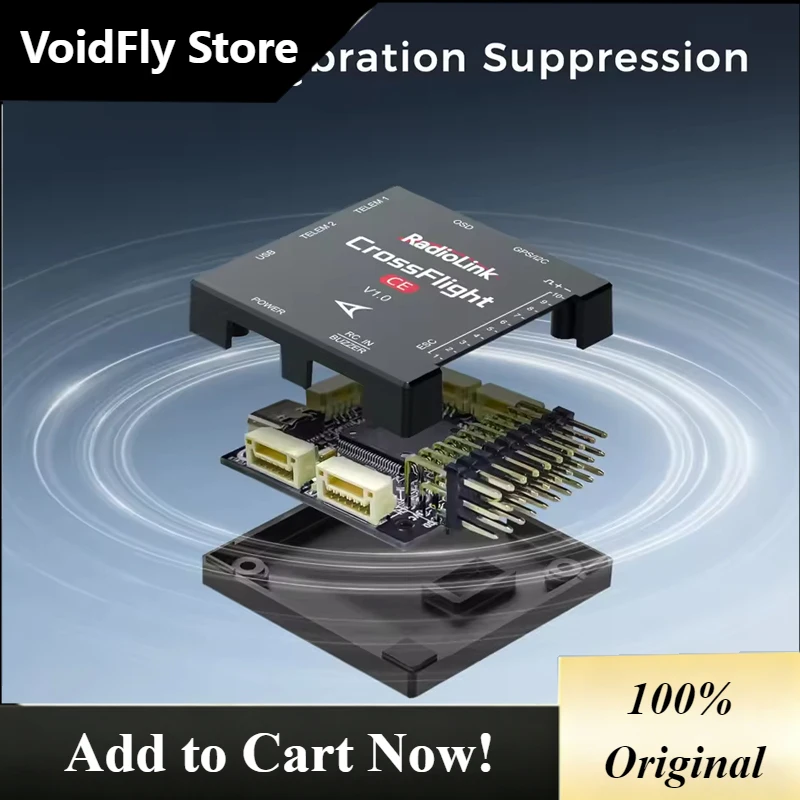 VoidFly RadioLink CrossFlight-CE Flight Controllers 2-12S High-Dynamic Algorithm Multiple-model Support 10 PWM For FPV Drone Car