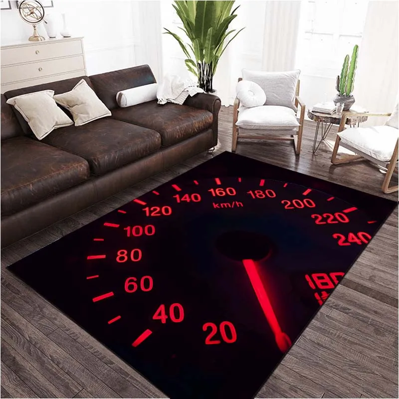 Car Dashboard Print Carpet Rug for Living Room Bedroom Sofa Doormat Cloakroom Home Decor Kids Play Non-slip Floor Mat Area Rug