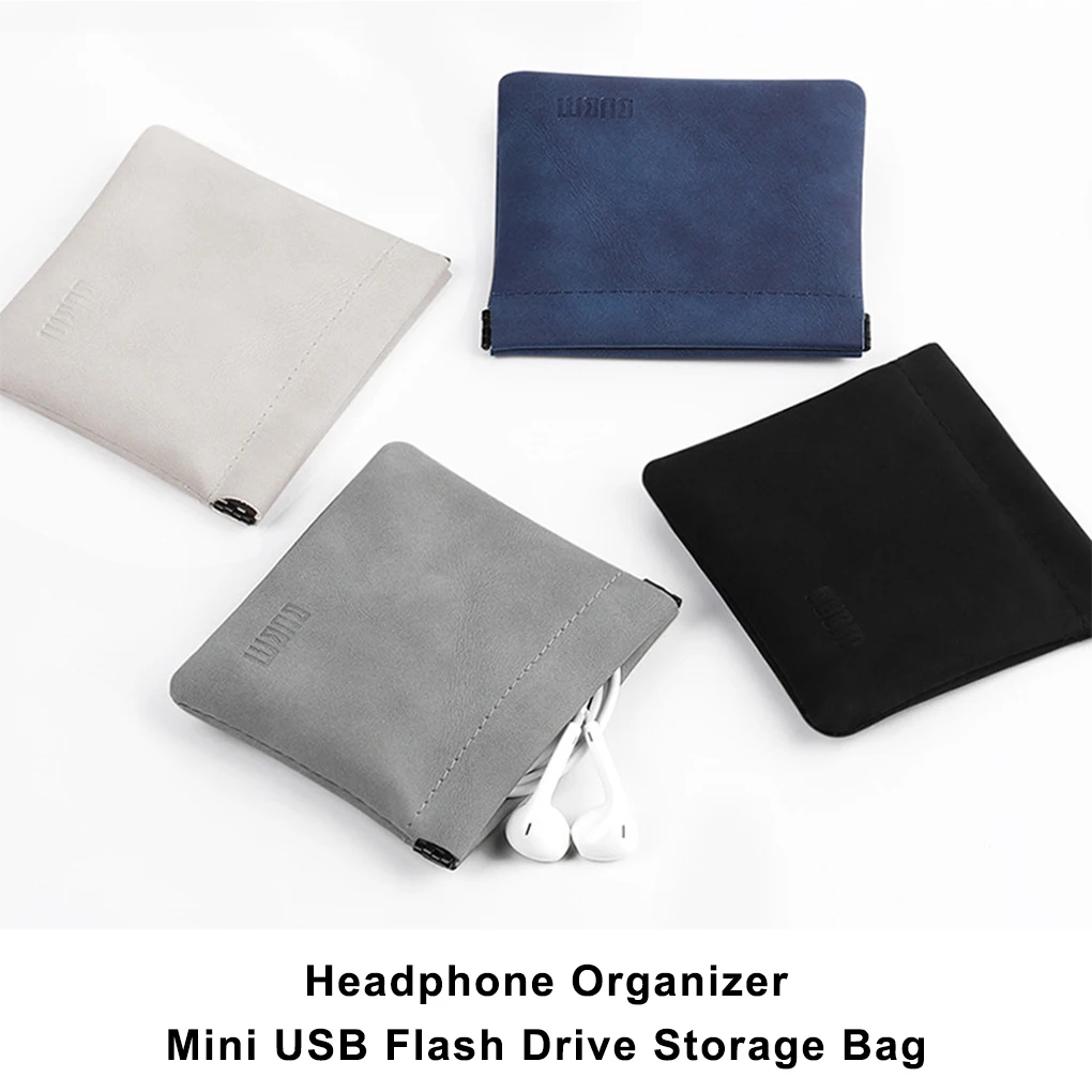 Сумка мягкая Мини Портативная сумка для наушников сумка кошелек аксессуары черный