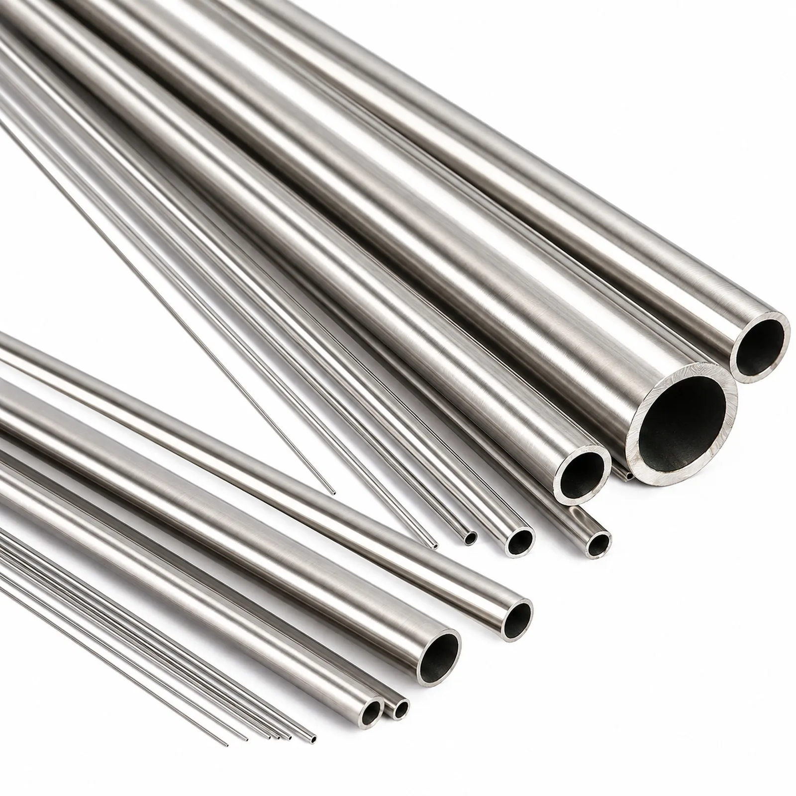 304 Stainless Steel Seamless Capillary Tube Precision Straight Round Pipe 250mm 500mm Length ID 0.1-17mm OD 0.3-18mm 1-10Pcs