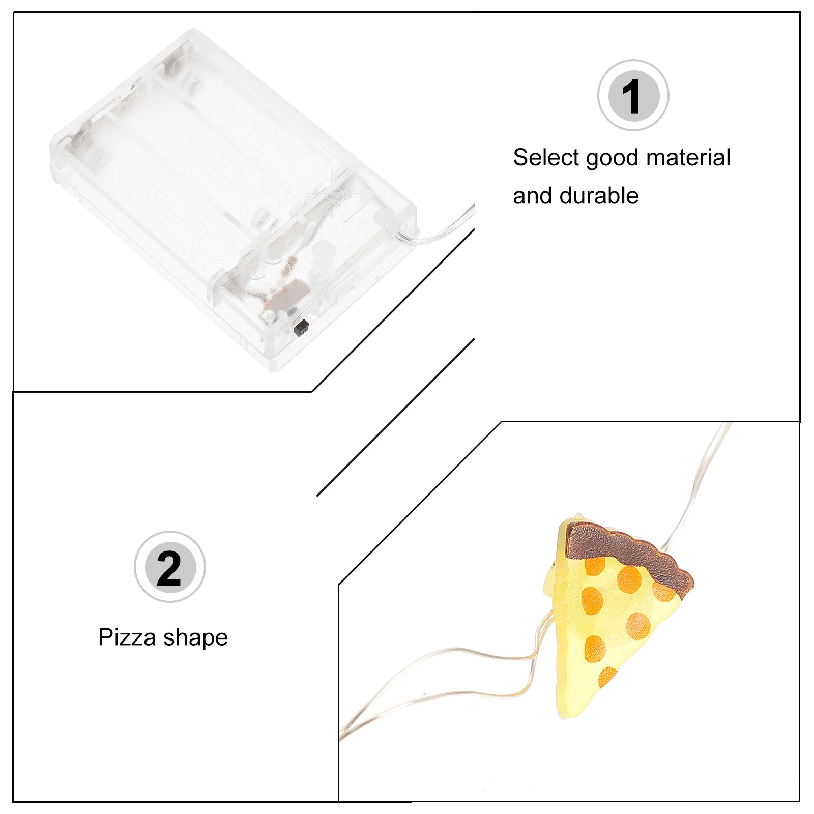 

Pizza String Lights Mini Led Copper Wire Fairy Lights For Party Garden Wedding Bedroom Outdoor Indoor Decoration
