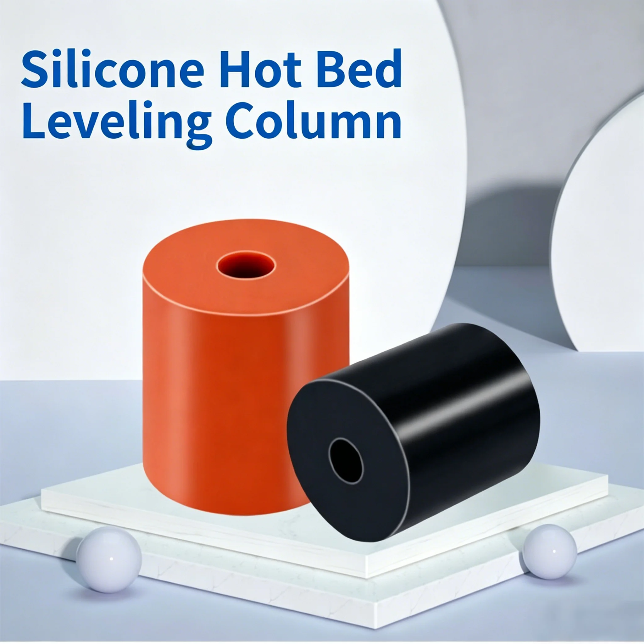 Upgrade Silicone Leveling Columns 16mm/18mm - Hot Bed Spring & Shock Absorber Replacement for Ender 3/CR-10 3D Printer