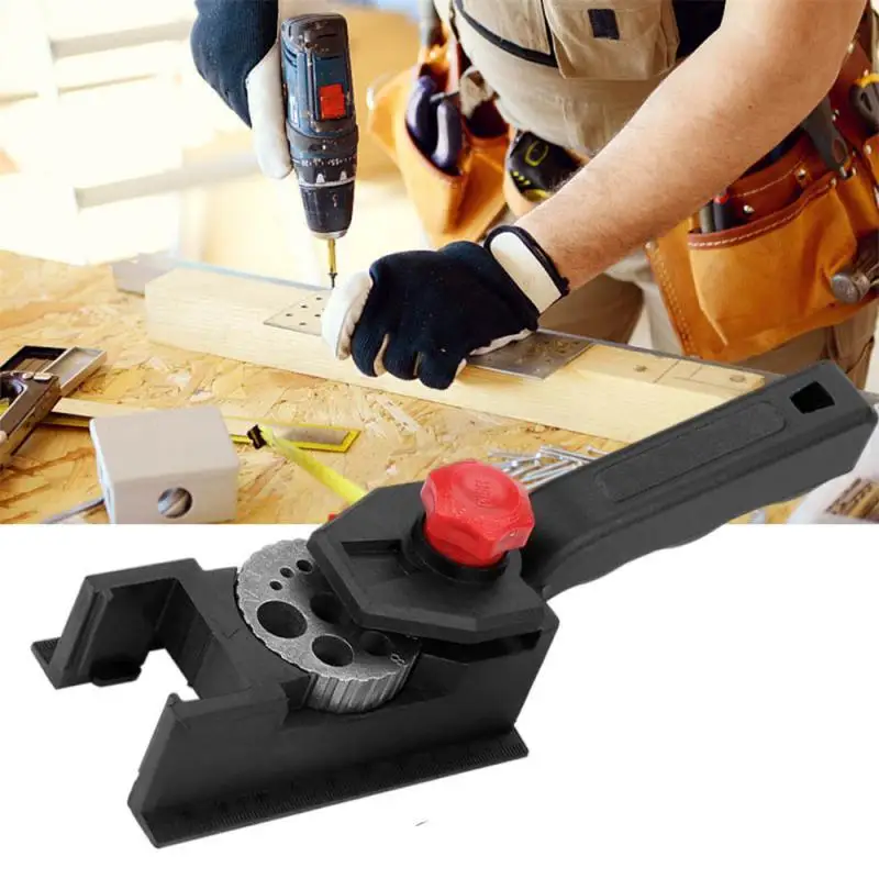 1Set Woodworking Pocket Self-centering Scriber Doweling Jig Drill Guide Locator Hole Puncher Carpentry Tool Locator Laser Cutter