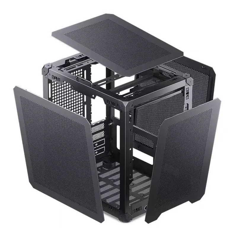 C6-ITX Desktop Portable Chassis MESH Four Sided Ring Network TypecATX Power Chassis