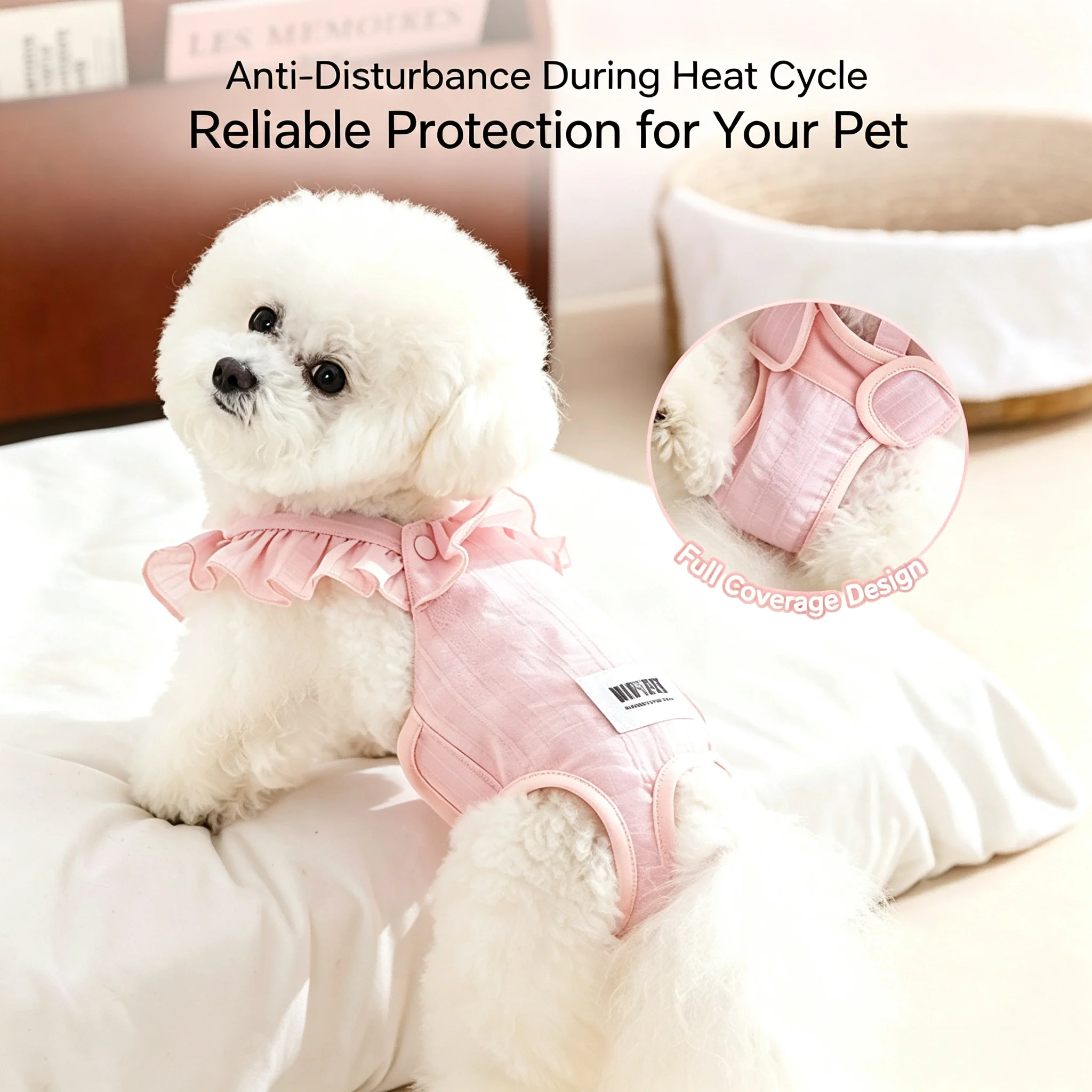 4 Seasons Breathable Dog Physiological Pants Female Anti Harass Sanitary Panties Pet Heat Safety Pants Fit Sanitary Pads