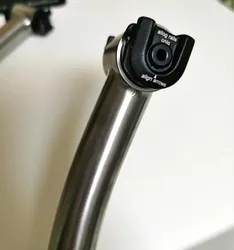 Titanium Alloy Bicycle Bike Seatpost with / without Setback Spec 25.4 /27.2 / 30.9 / 31.6 Seat Tube Bar 350 400 mm customisable