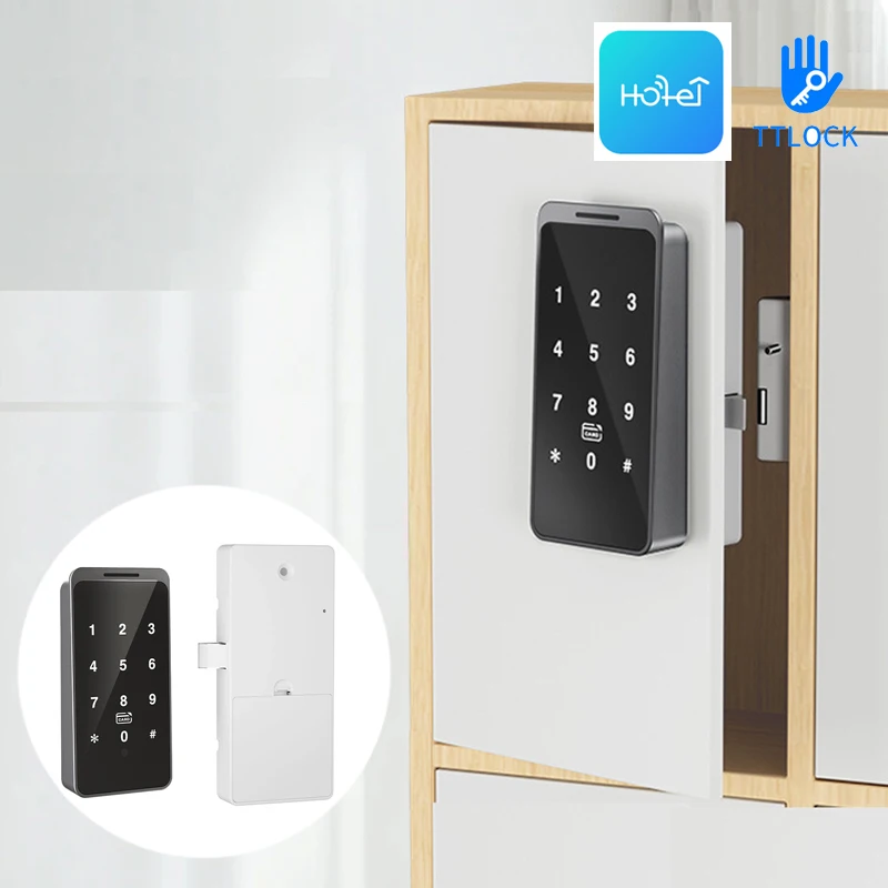 TTLock APP Smart Electric Password RFID IC Card Cabinet Drawer Automatic Motor Lock