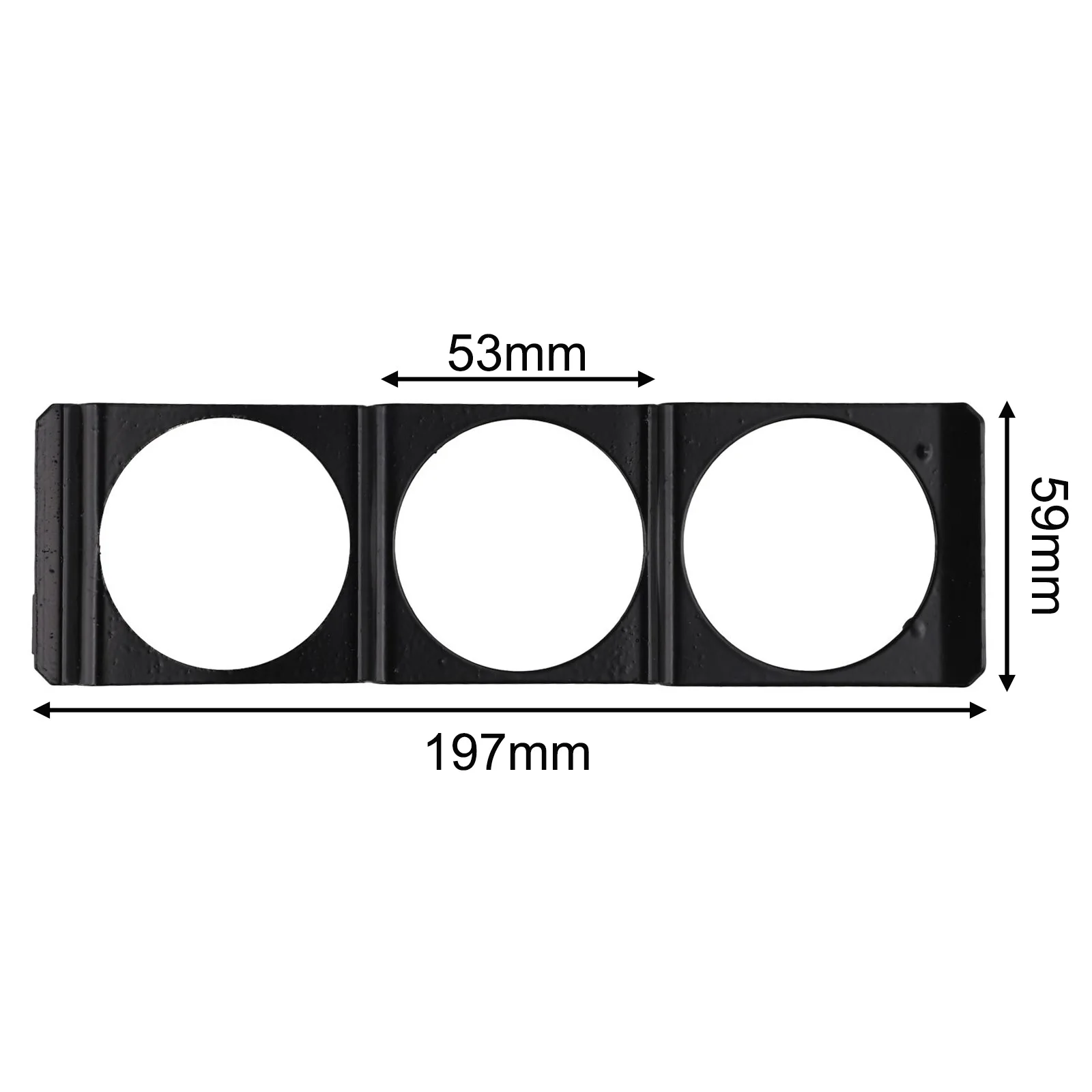 Interior Panel For Car Driving Experience Single Din Mount 3 Holes 52mm Gauge Panel Accommodates 52mm Gauges Compact Design