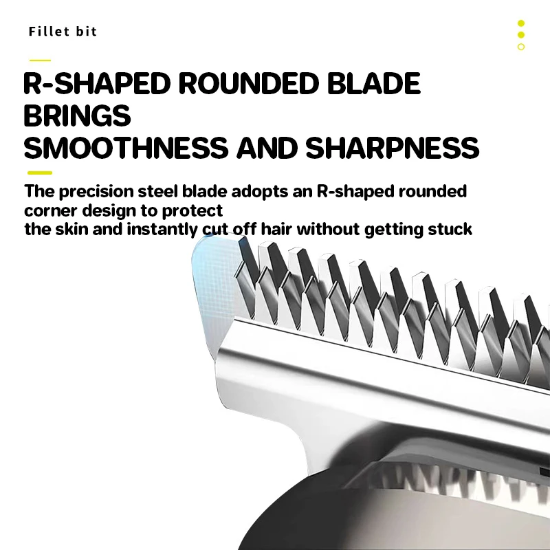 男性用電気ひげトリマー,鼻,耳,顔のひげのトリミングキット,コードレス