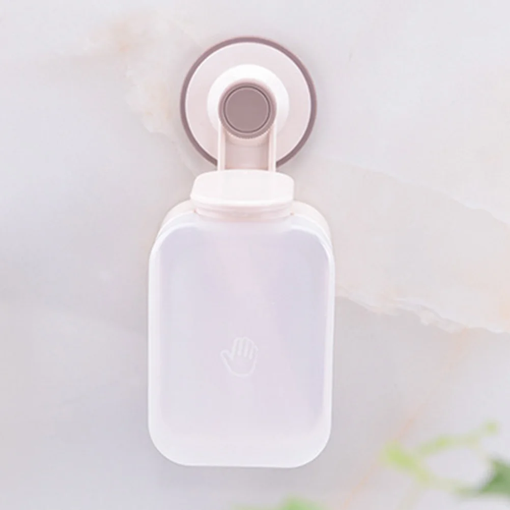 Vacuum Suction Cup Hand Foaming Soap Dispenser Plastic Wall Mounted Liquid Soap Dispenser Pump for Bathroom Shower Bath Kitchen