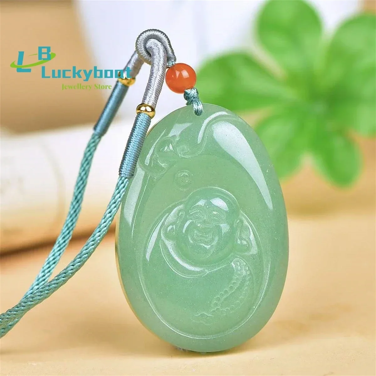 Natural Dongling Jade Wrap Standing Buddha Gong Pendant Simple and Personalized Fashion Versatile for Men and Women