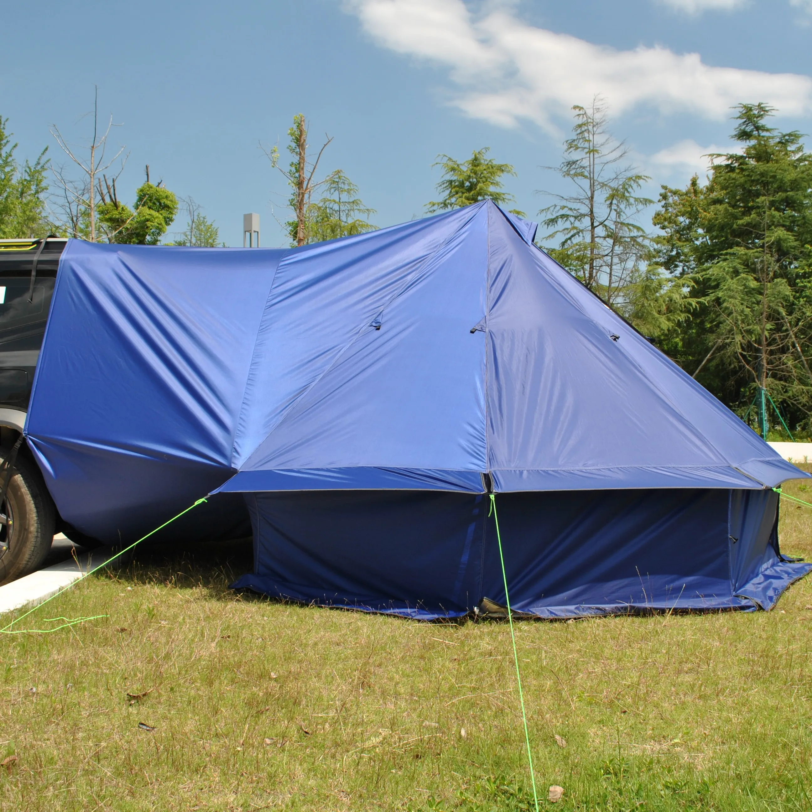 

8 Person Car Rear Mongolian Yurt Tent Picnic Pyramid Teepee Tent for Car Tipi Hot Tent Rear Stove Camping Shelter