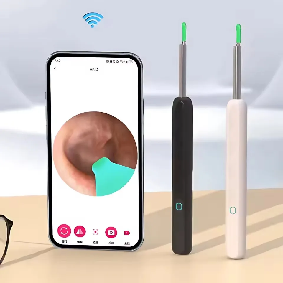 Visual Wireless Ear Pick Camera Ear Wax Removal Tool Picker Ear Cleaner Wax Removal Earwax Cleaning Endoscope Kit Spoon Earpick