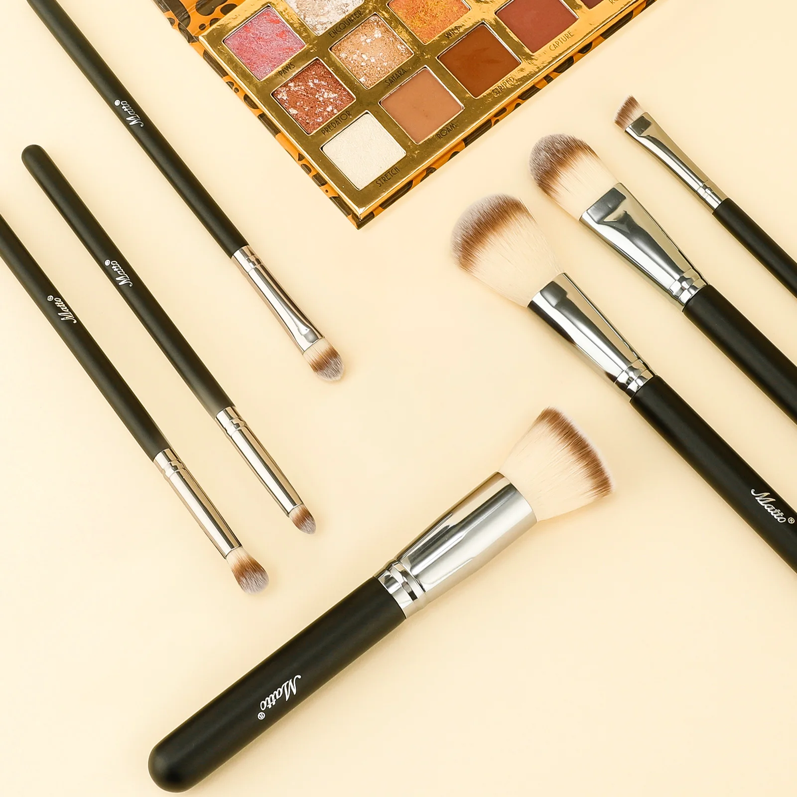 ขายร้อนแบบพกพา 7 ชิ้นชุดแปรงแต่งหน้ามืออาชีพเครื่องมือความงามแต่งหน้า Foundation Blush คอนซีลเลอร์เครื่องมือความงามแปรง Eye