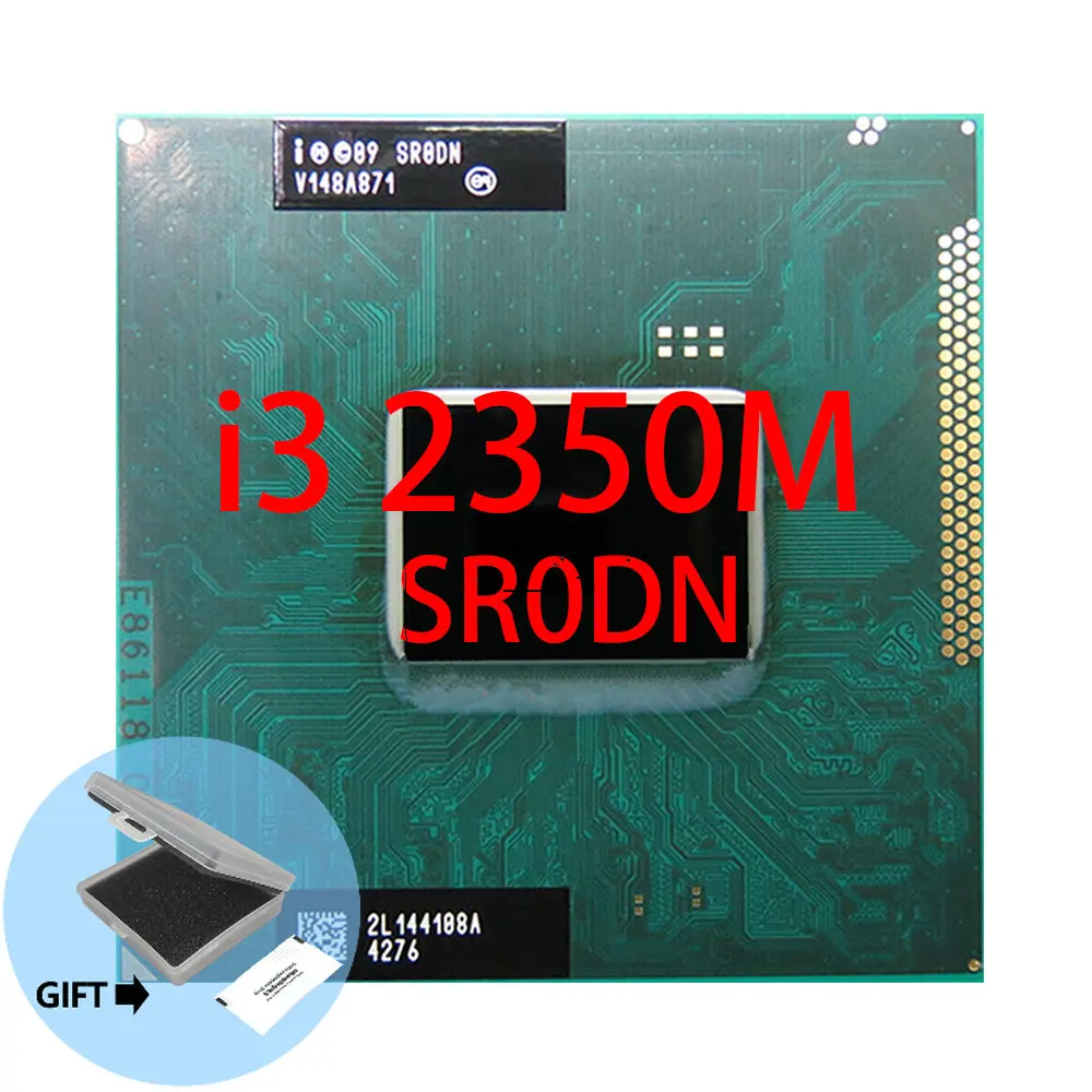 Core i3-2350M i3 2350M SR0DN 2.3 GHz Dual-Core Quad-Thread CPU Porcessor L2=512M L3=3M 35W Socket G2 Type Quad-Core · Processor