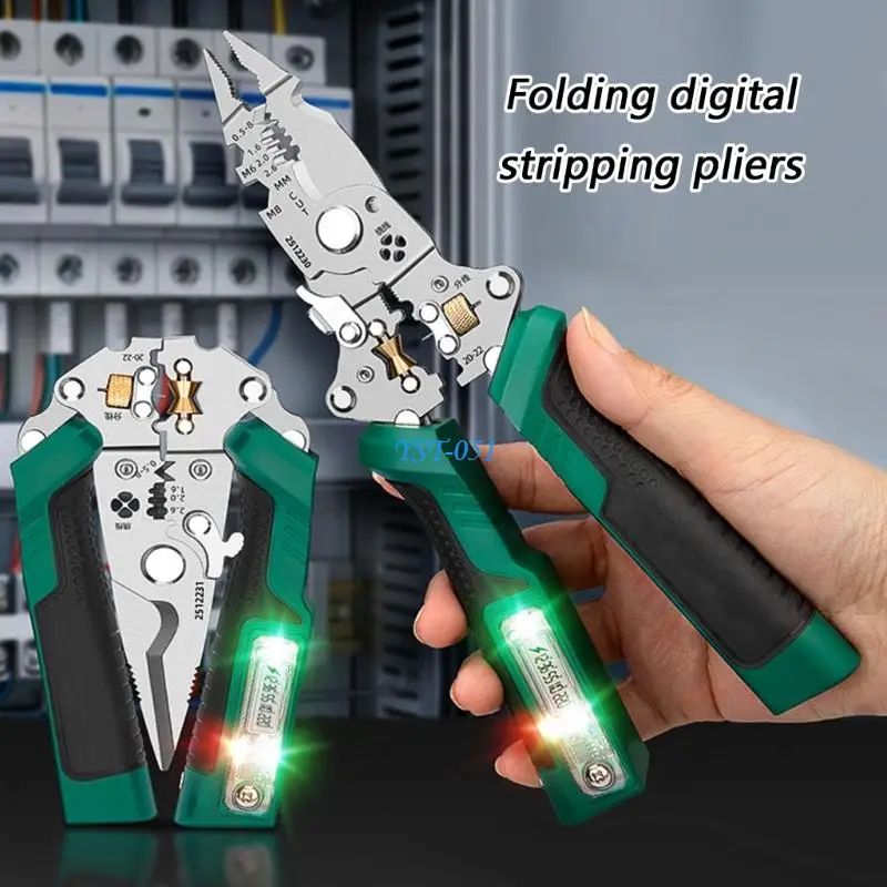 E15A High Quality Wire Stripper Pliers Integrated Voltages Tester And Cutter