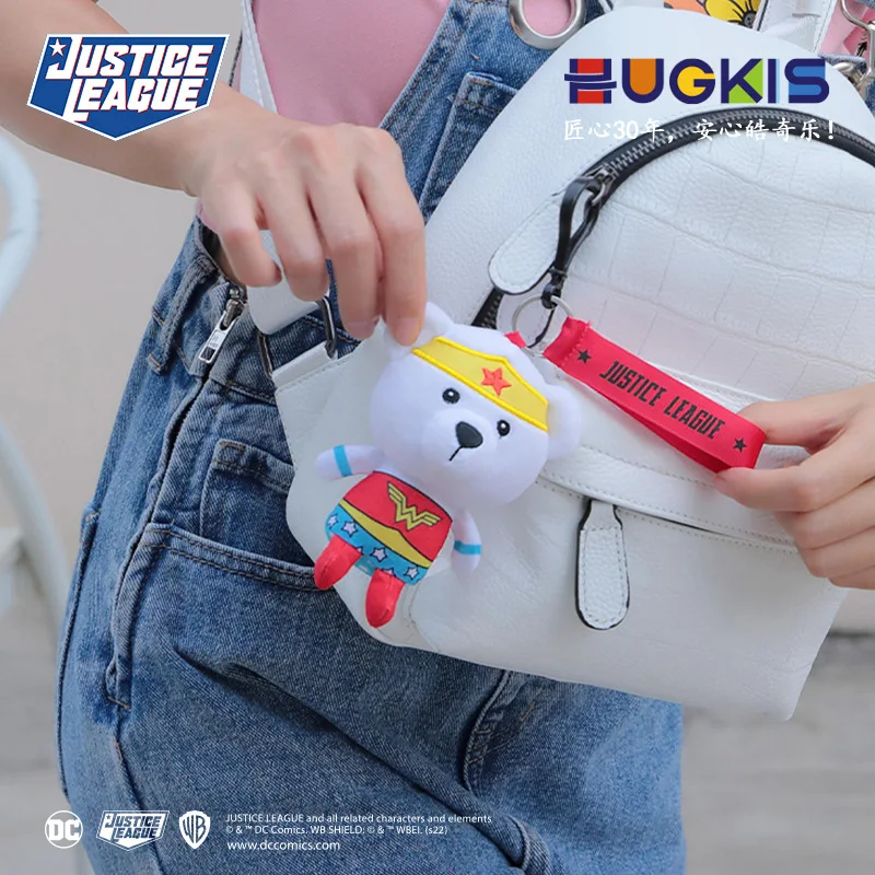 HUGKIS Justice League Batman Wonder Women Plush Co-branded Teddy Bear Doll Toy Cute Anime Movie Peluche Doll Birthday Gift - view 4