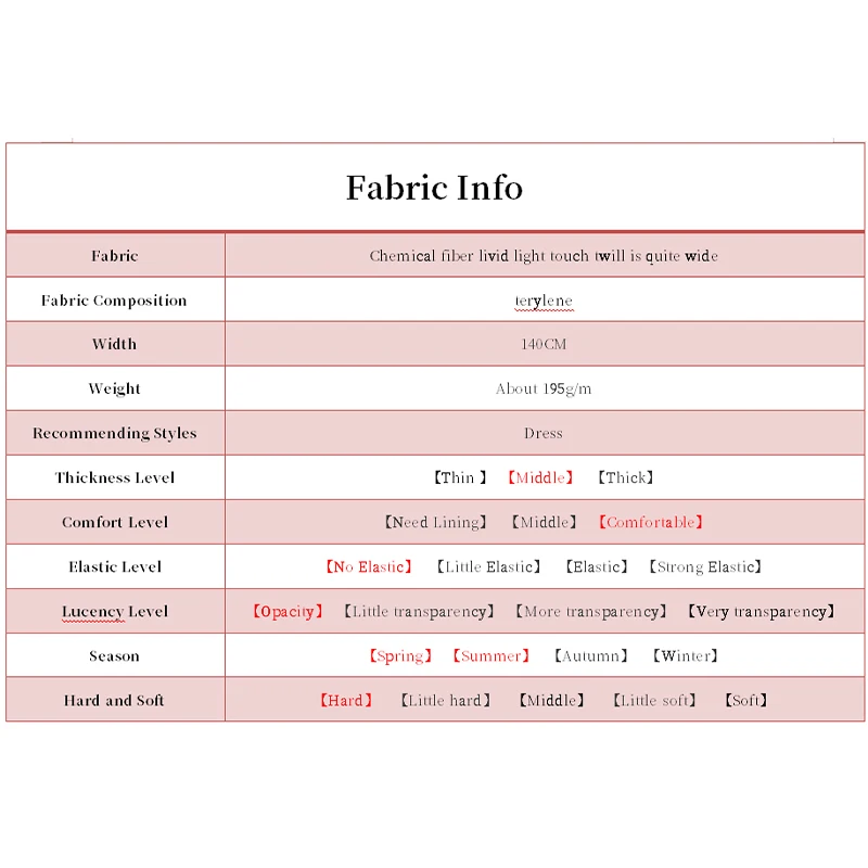 Red Raspberry The livid light twill is quite wide Fabrics Garment Material Summer Women Dress Sewing DIY Cloth Freeshipping