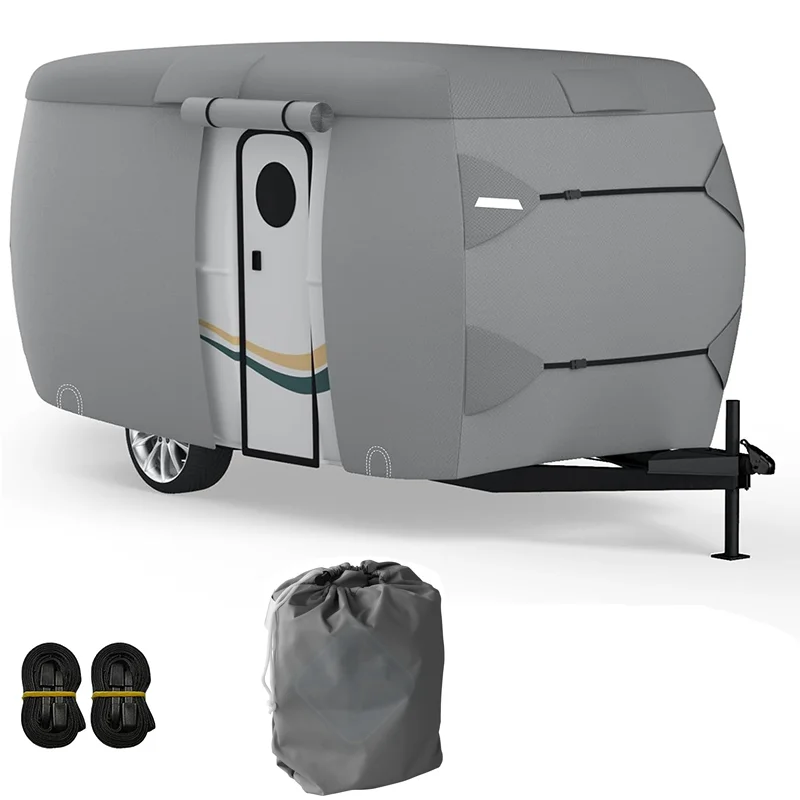 

Wholesale Customized Size Durable Waterproof Windproof Rip-stop RV Cover with Non-Woven Fabric UV Protection & Four-season Use