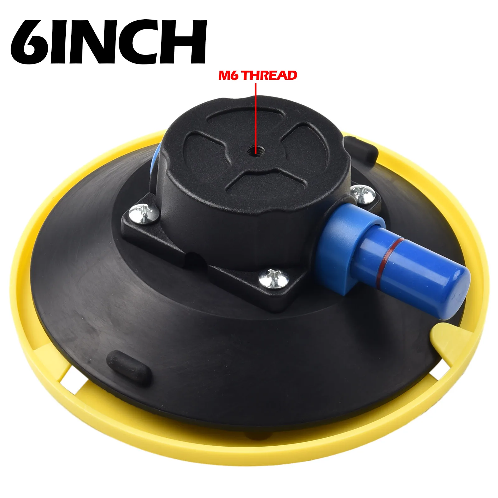 Mount Base Suction Cup Auto Accessories 6 Inch Vacuum Auto Repair Tools Car Accessories Hand Pump Black Yellow