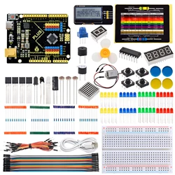 Keyestudio Basic Starter Kit For Arduino UNO Starter Kit  Electronic Kit Scratch /C + Programming 20 Project Kit STEAM Education