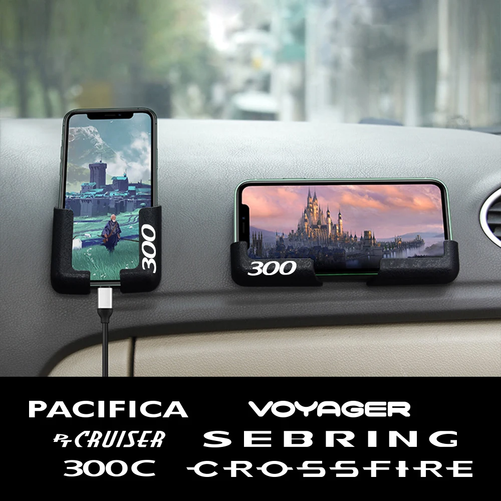 Car Phone Holder Mobile Mount Car Accessories For Chrysler 300 300C PT Cruiser Voyager Sebring Pacifica 2004 Crossfire 200 Aspen