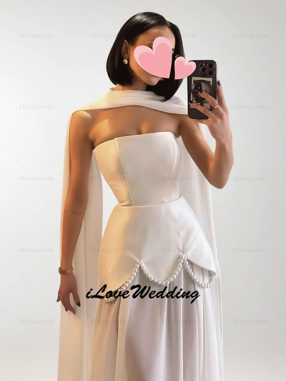 Mode Arabische strapless avondjurk kralen parels lange ALine prom toga speciale gelegenheid feestjurk robe de soiree aangepast