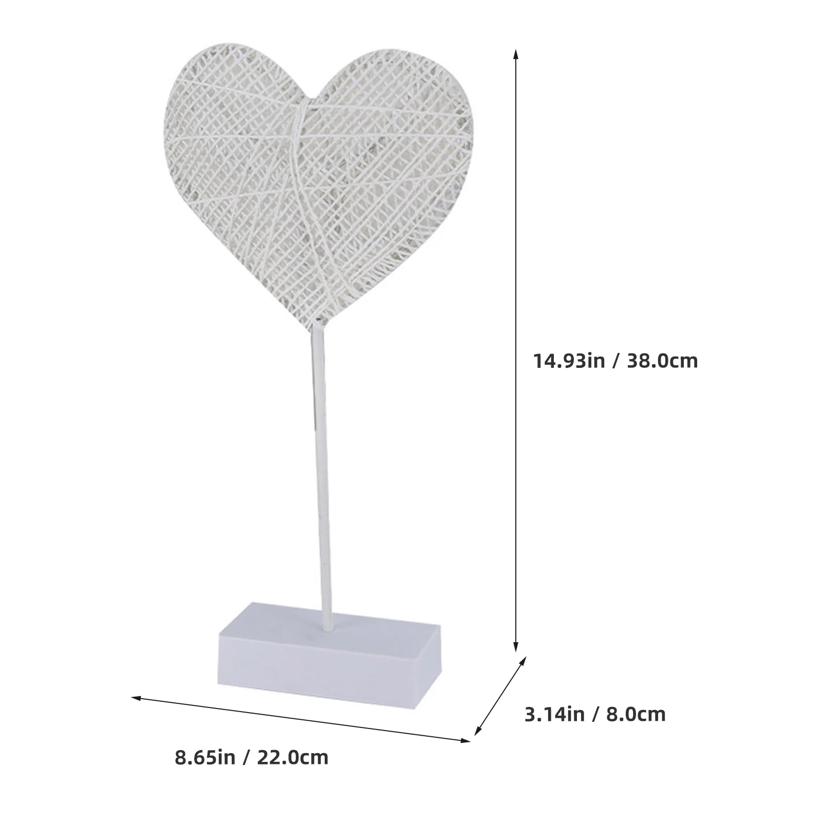 شكل قلب الإضاءة ليلة أدى ضوء الديكور مصباح بالطاقة النحاس مصباح ديكور للمنزل هدية الأبيض الدافئ