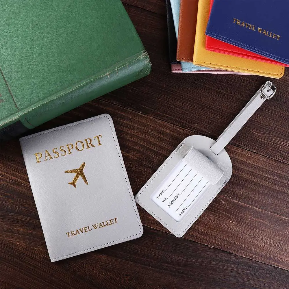 ID Address Handbag Label Travel Accessories Passport Card Case Luggage Tag Passport Holder Airplane Suitcase Tag Passport Cover