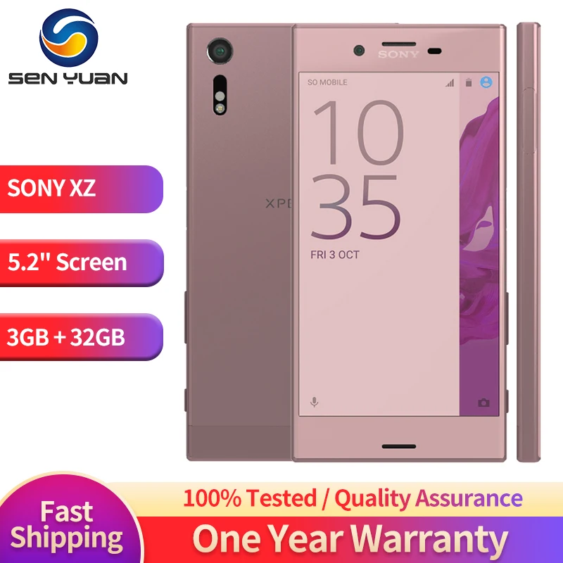 Sony Xperia XZ Original Unlocked F8331 single F8332 Dual sim LTE 3GB RAM 32GB ROM Android Quad Core 5.2