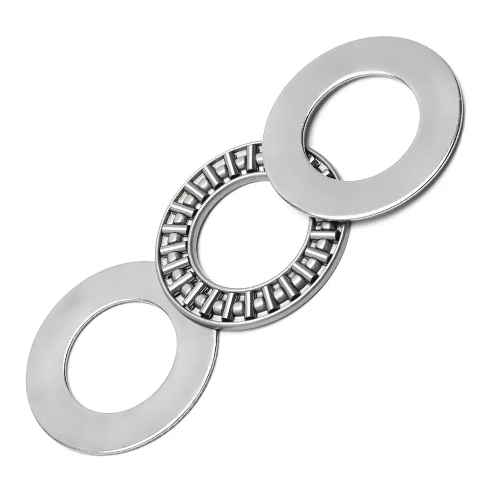 2 Sets 20mm ID AXK2035 Needle Roller Bearings 4mm Thk Bearing Steel Plane Thrust Bearing 35mm OD Small Thrust Bearing