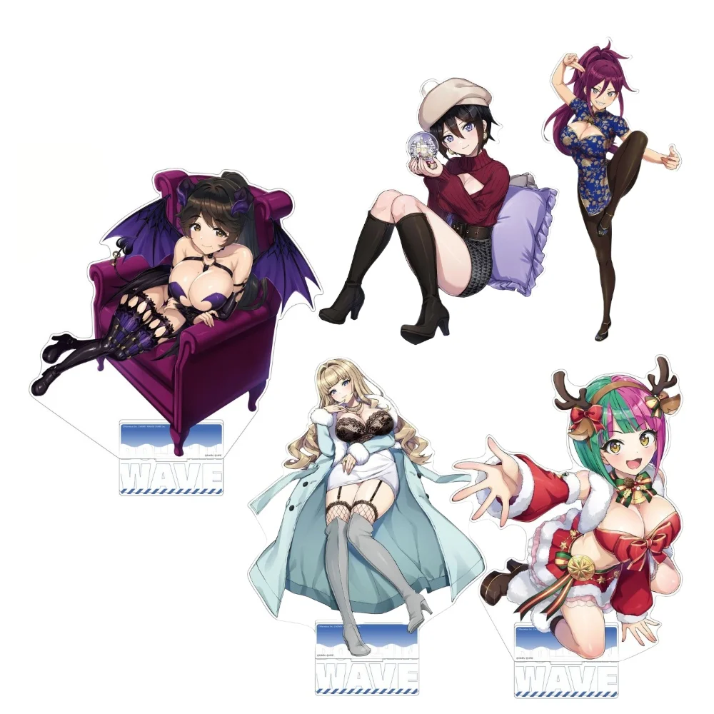 Anime Peripheral Store Game Dolphin Shion Suminoe Hiori Nayuki Selena Lewis HD Figure Acrylic Stand Desk Decor Collect About15cm