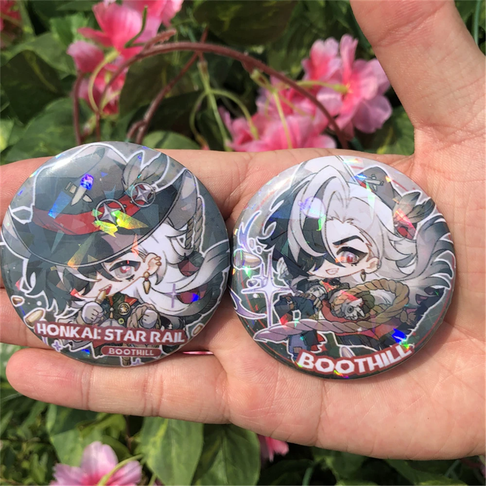 Game Honkai: Star Rail Boothill Cosplay Costumes SPTE Tin plate Badge Accessories Pendant Gift