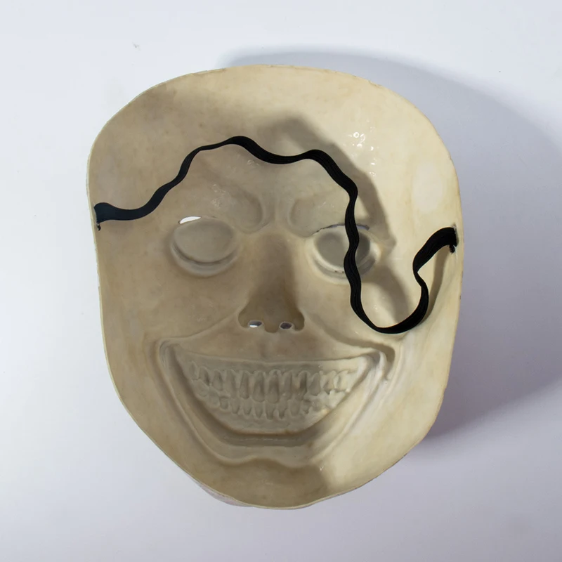 يبتسم قناع الوجه الأبيض حفلة الرقص هالوين الكرة حفلة تنكرية مهرجان تأثيري ازياء الدعامة الفيلم الأخضر تأثيري قناع طارد الأرواح الشريرة #6