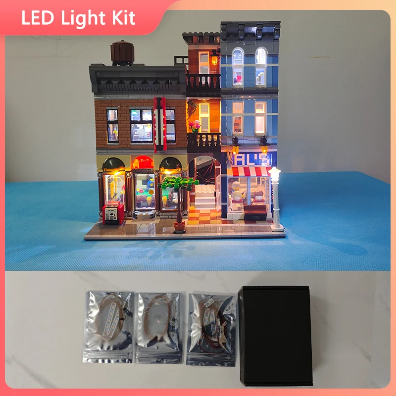 LED Light Set For 10246 compatible 15011 A detective agency (Only LED Light, NOT Include The Model Bricks)