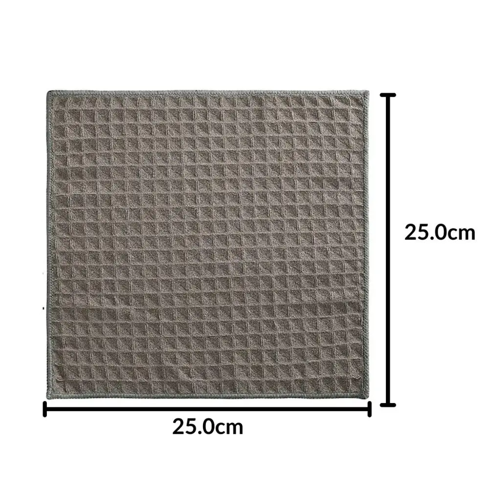 Cotton Waffle Table Napkins Portable Weave Microfiber Dishwashing Dish Absorbent Scouring Pad Kitchen Cleaning