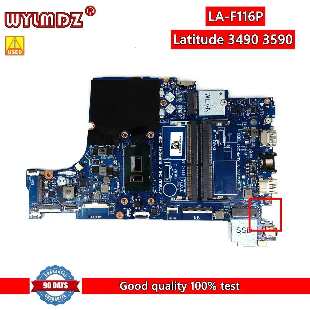 

LA-F116P 3865U/i3/i5-8th CPU Mainboard For Dell Latitude 3490 3590 Laptop Motherboard CN 08M4FC 05NDV7 100% Tested Working