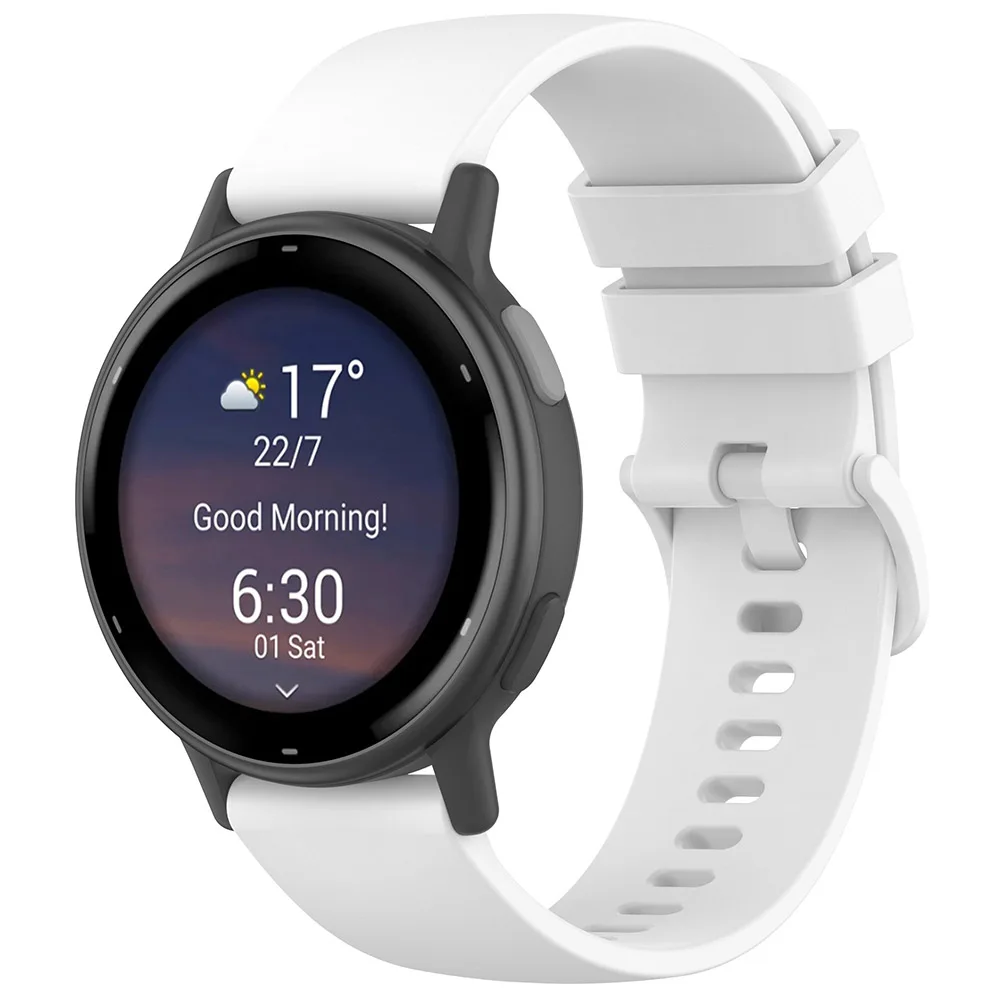 20mm 22mm Silicone Strap For Garmin Vivoactive 6/5 Venu Forerunner 265 25S Replacement Watch Band for Huawei Watch GT5 Pro 46mm image 2