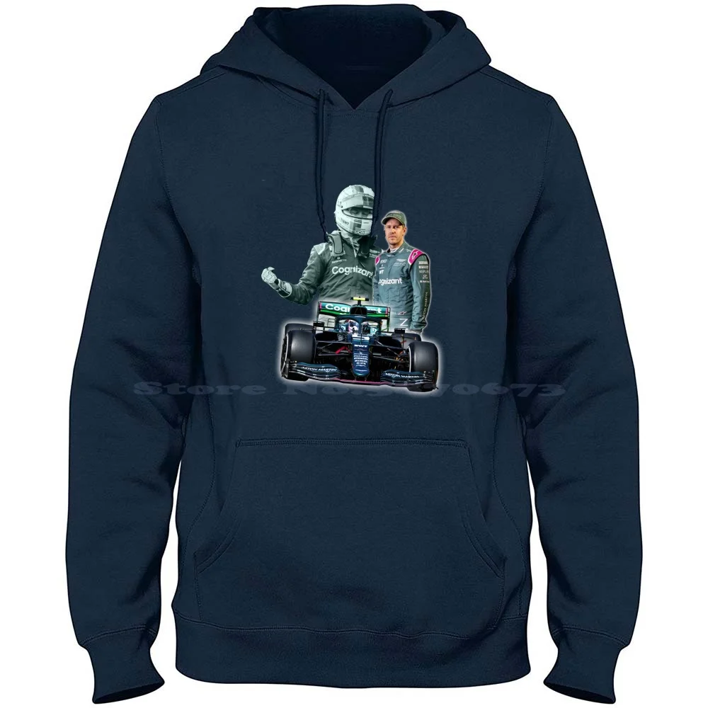 #5 Sebastian Vettel-World Champion 100% Cotton Hoodie Sebastian Vettel Fia Vettel Fan Racing Driver World Championship