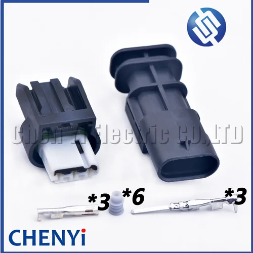 Conector impermeable automotriz de 3 pines, enchufe del sensor de presión de escape WPT-1492 6189-7675 6189-7458 para Kia Ford Ranger