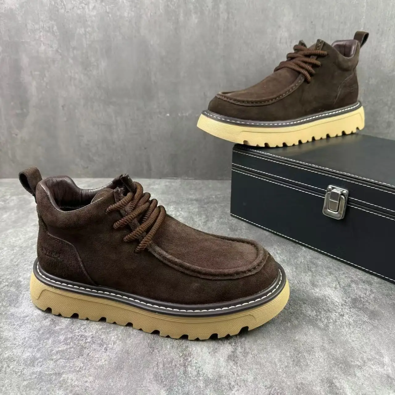 

New Ultralight Elegant Men's Dress Flats Thick Bottom Male Driving Shoes Trend Outdoor Loafers Casual Comfortable Walking Shoes