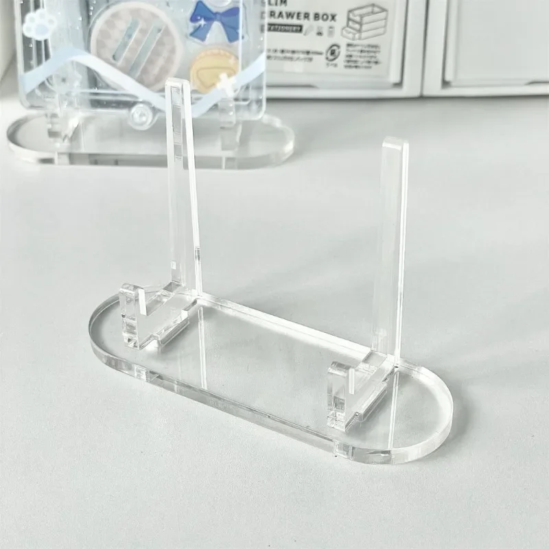 1PC Useful Clear Acrylic Display Easels Rack Water Ripple Bracket Picture Frames Holder Beautiful Fashion Home Decor
